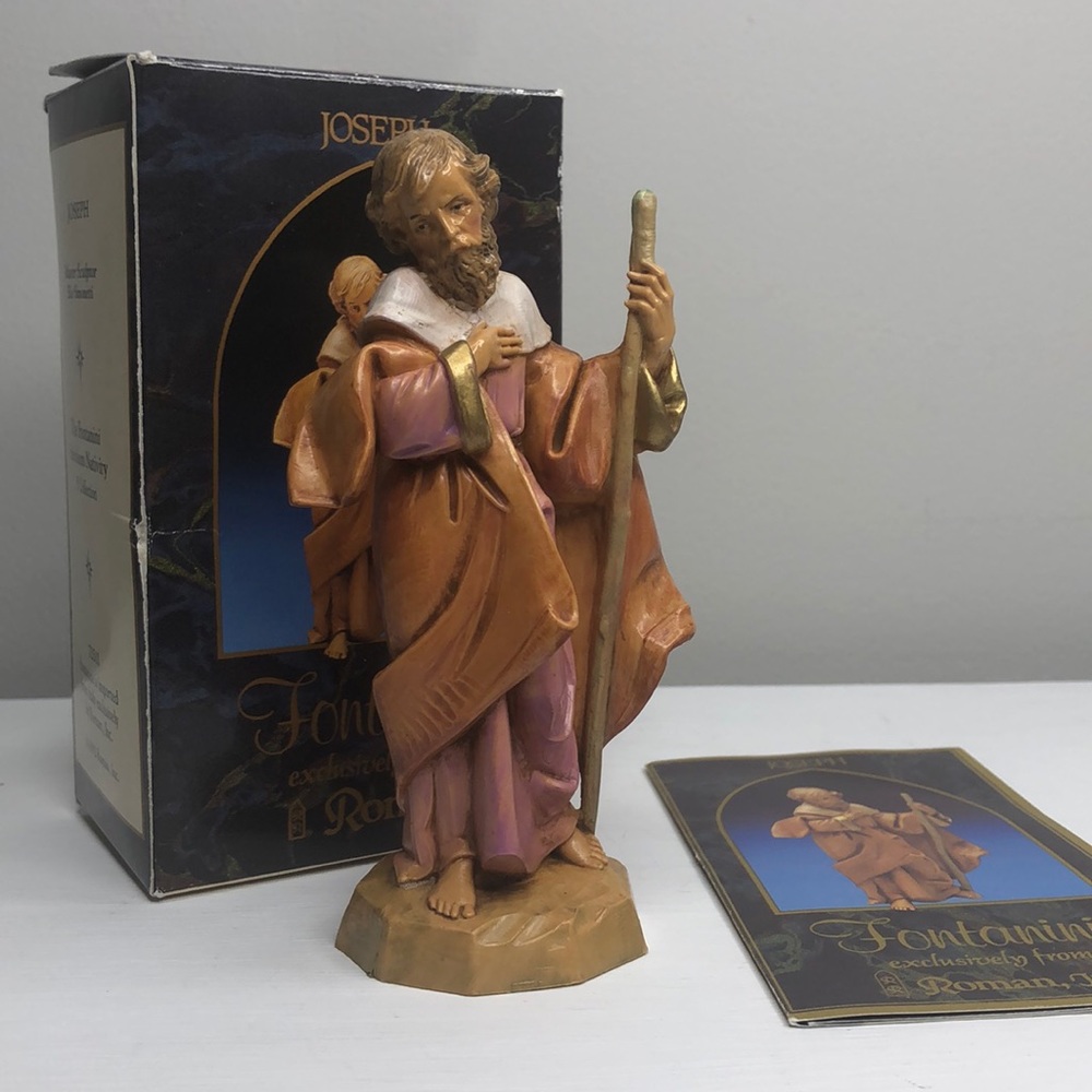 Fontanini Vintage Joseph Christmas Manger Figurine NIB